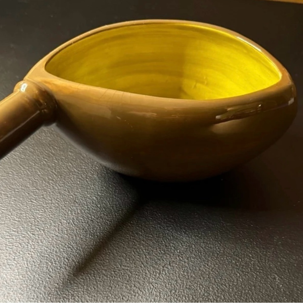 Vintage Gravy Boat Boston Warehouse Brown Yellow Black Mint Condition 2004